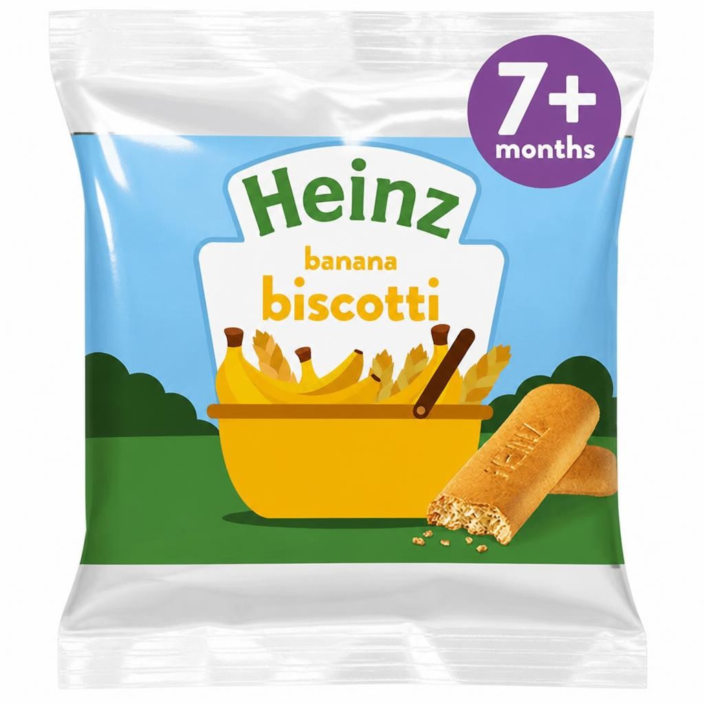 Heinz Banana Biscotti Baby Food Snacks 60g