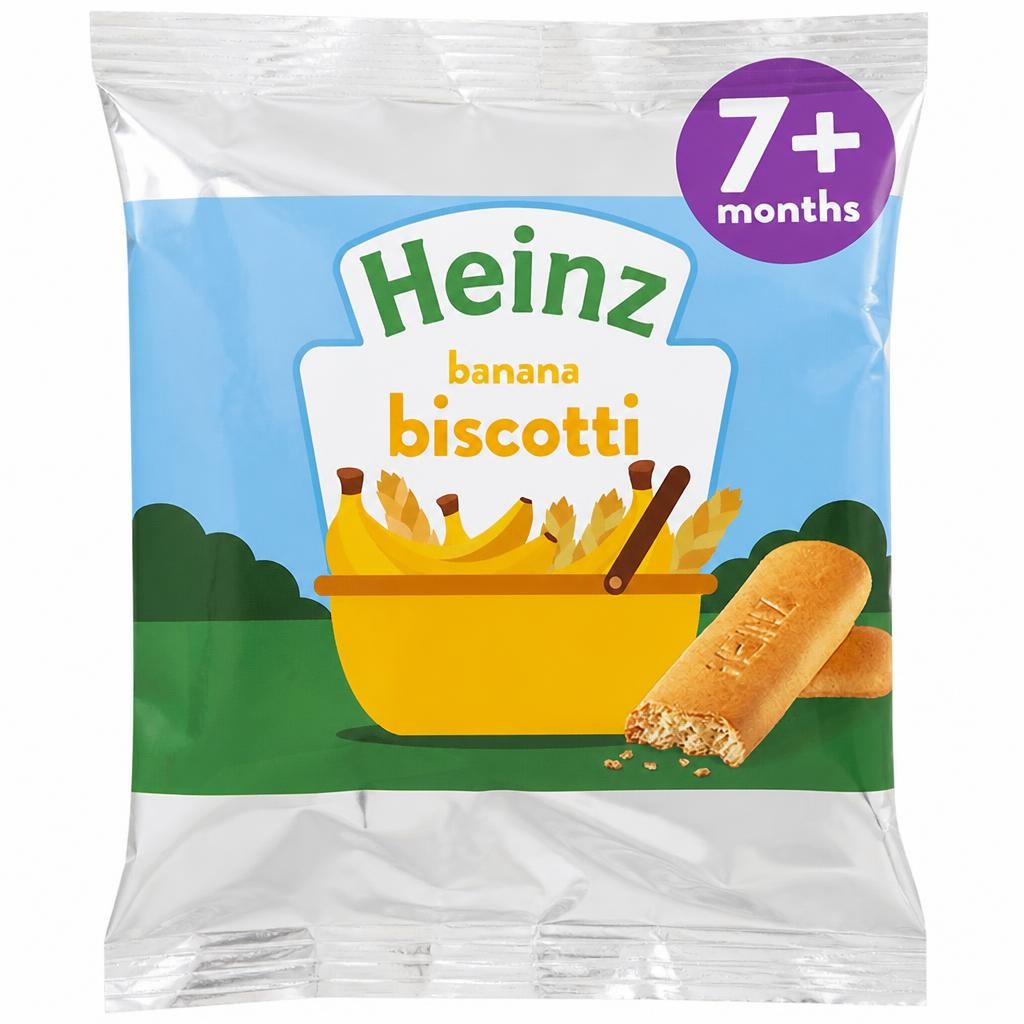 Heinz Banana Biscotti Baby Food Snacks 60g