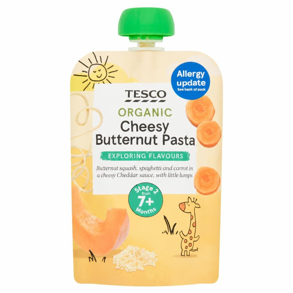 Tesco Cheesy Pasta With Butternut Squash 130G 7 Month