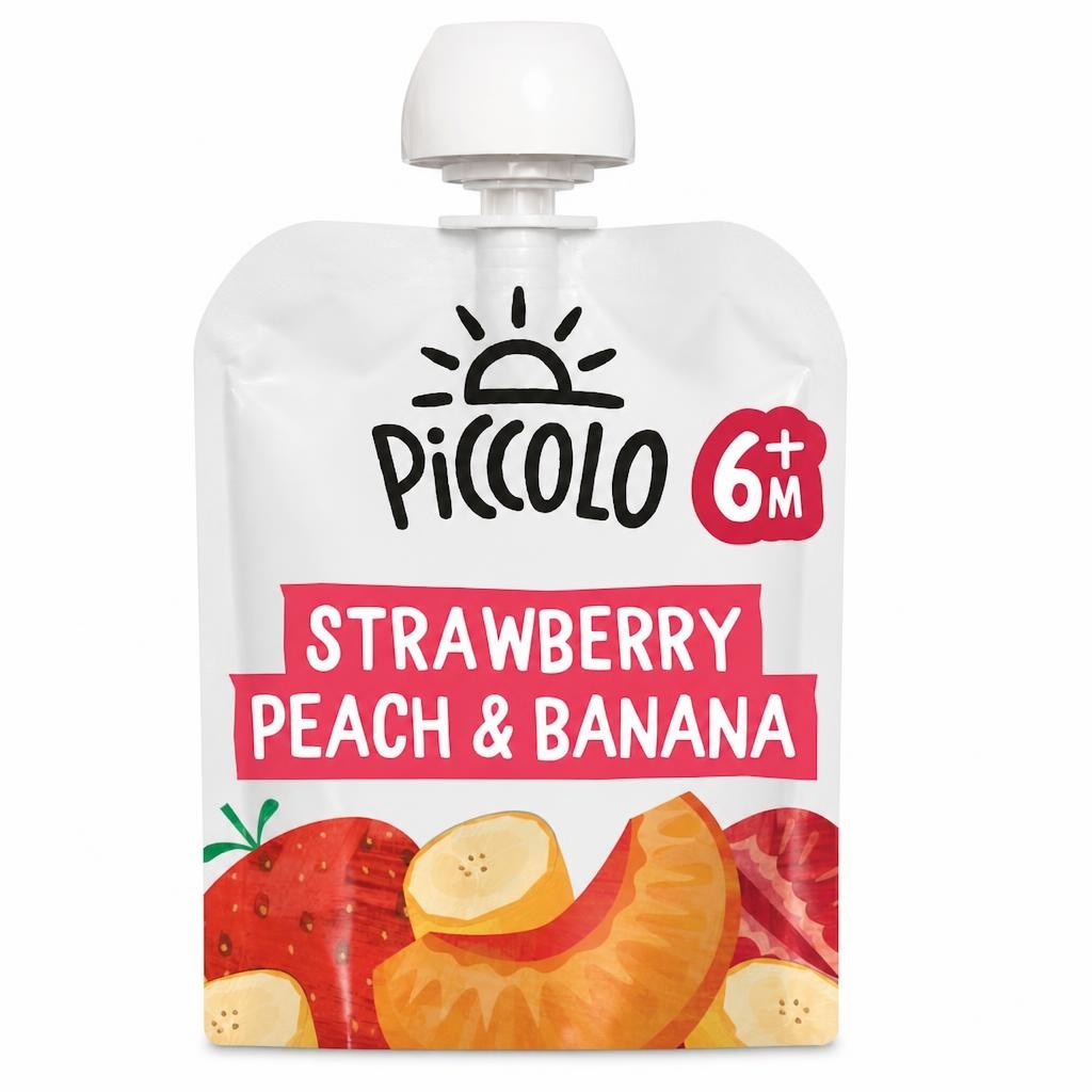 Piccolo Organic Strawberry Banana & Peach 100G