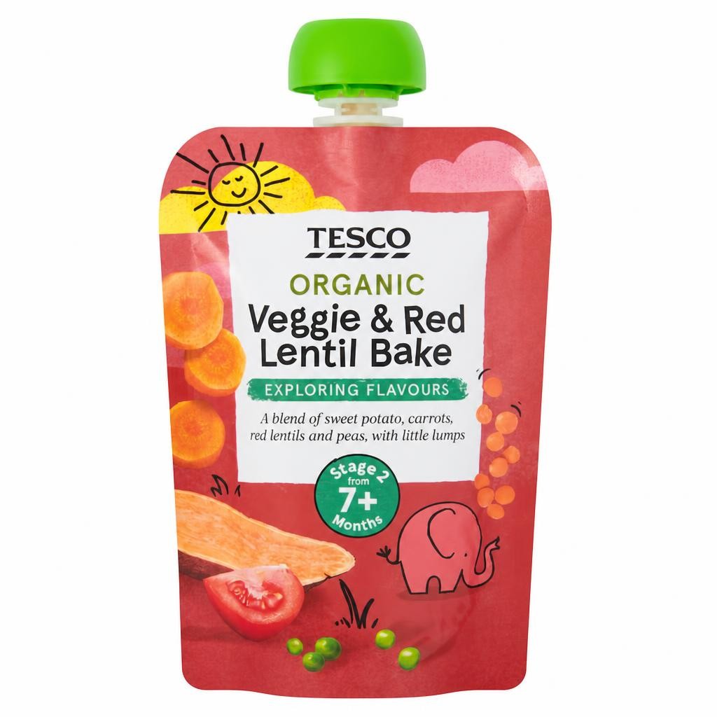 Tesco Veggie & Red Lentil Bake 130G