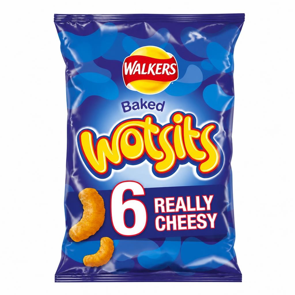 Walkers Wotsits Cheese Multipack Crisps 6x16.5g