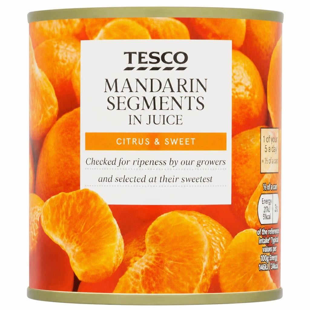 Tesco Mandarin Segments In Juice 298G