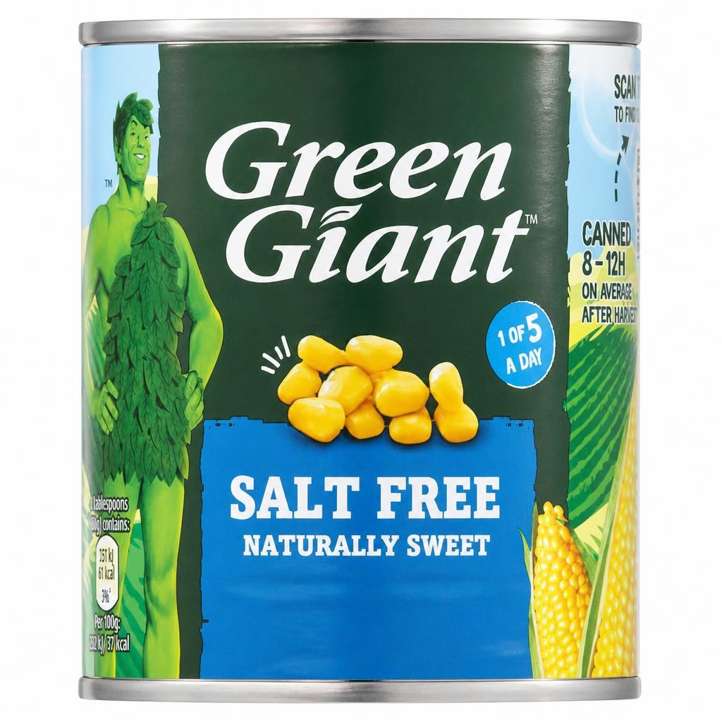 Green Giant Salt Free Sweetcorn 198G