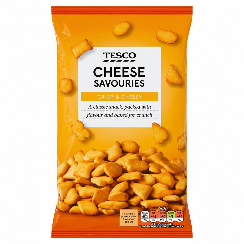 Tesco Cheese Savouries Snacks 250G
