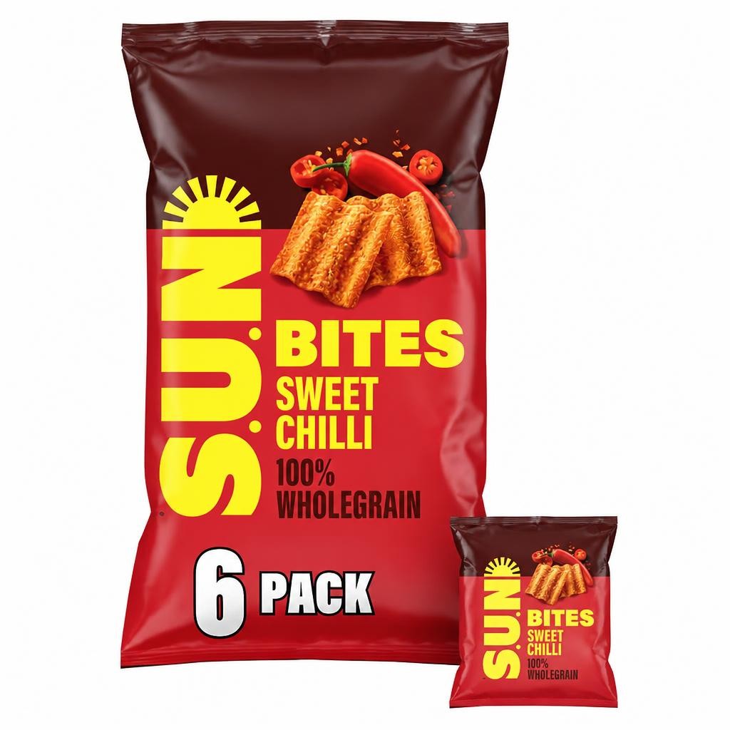 Sunbites Sun Ripened Sweet Chilli Multipack Crisps 6x25g