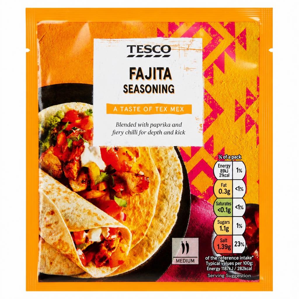 Tesco Fajita Seasoning 30G