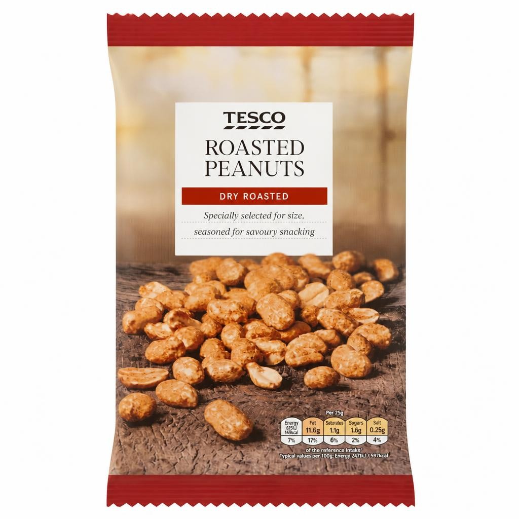 Tesco Dry Roasted Peanuts 200G
