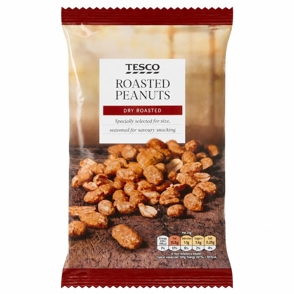 Tesco Dry Roasted Peanuts 200G