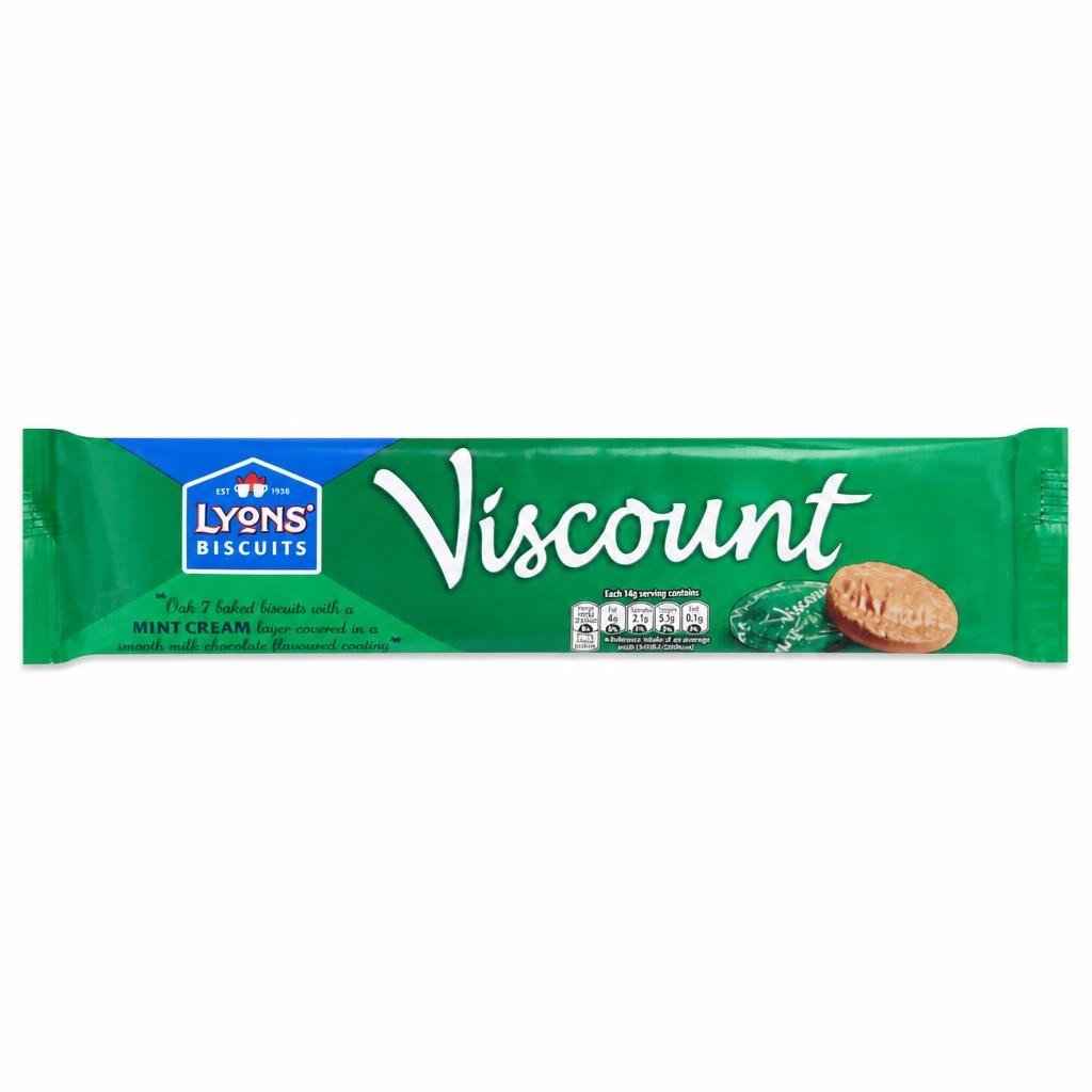 Lyons Biscuits Viscount Mint Creams 7 pack 98g