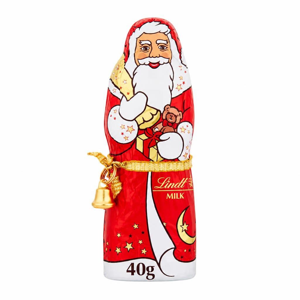 Lindt Santa Christmas Milk Chocolate 40g