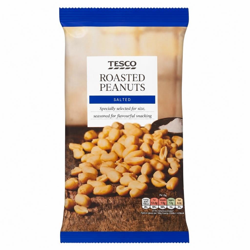Tesco Salted Roasted Peanuts 550g
