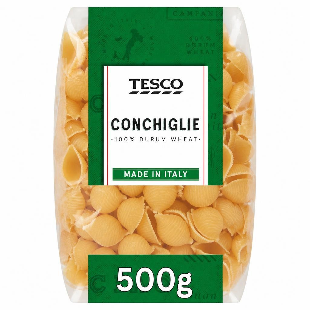 Tesco Conchiglie Pasta Shells 500G