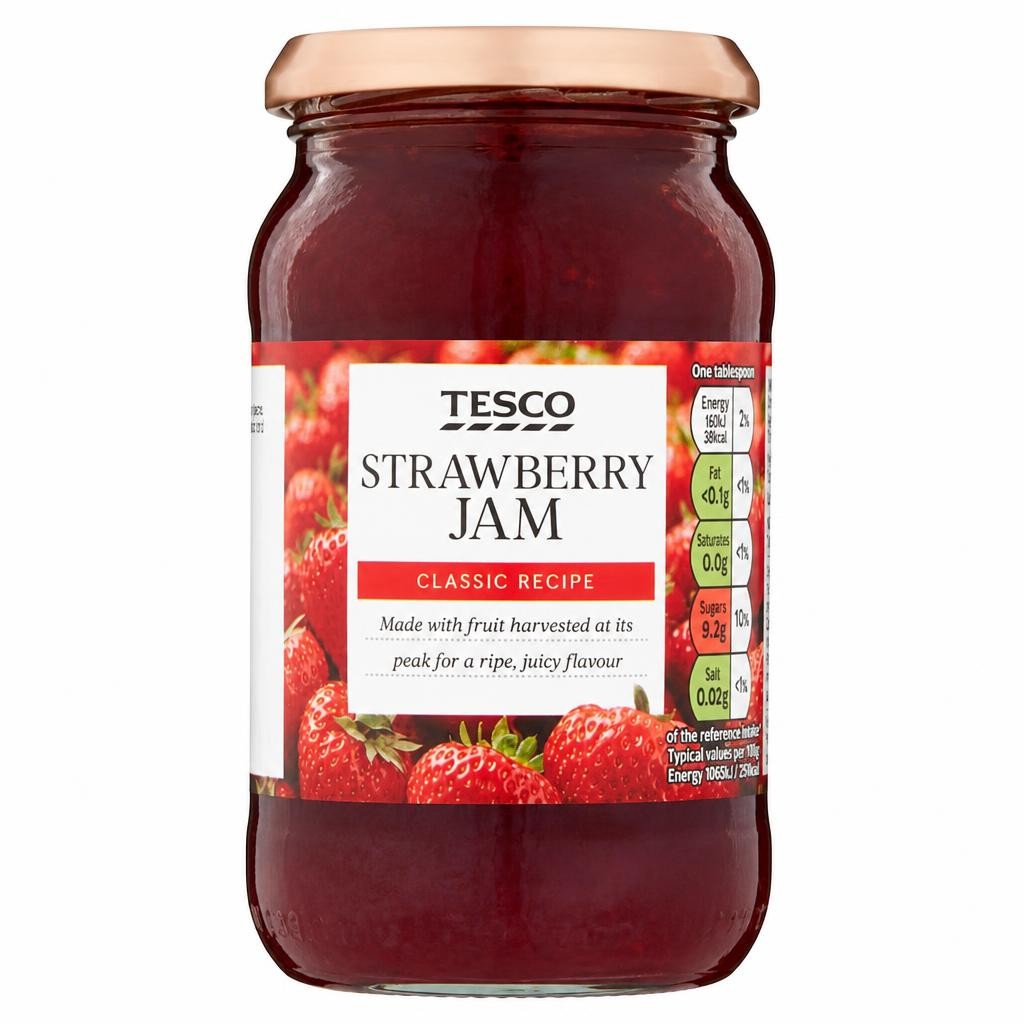 Tesco Strawberry Jam 454G