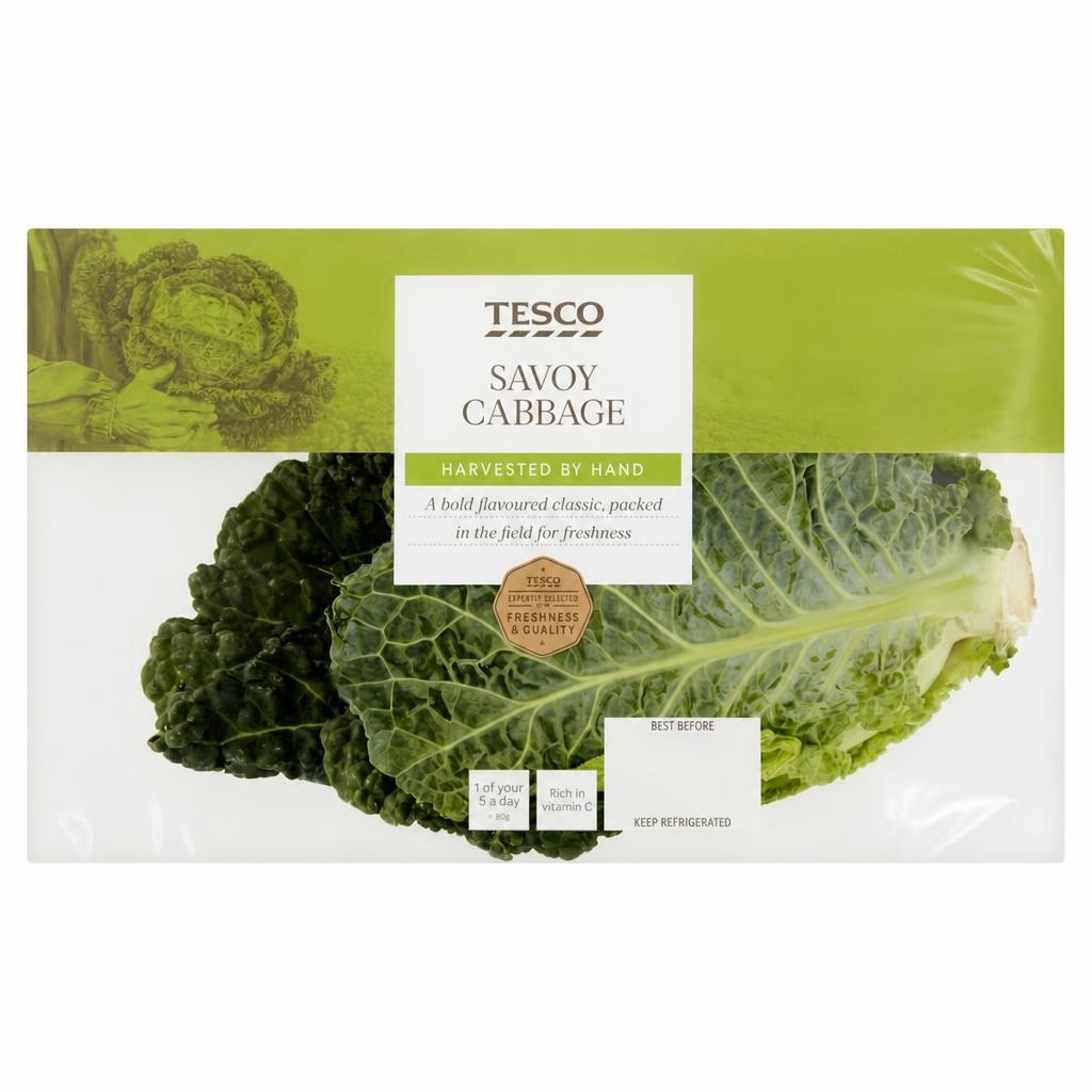 Tesco Savoy Cabbage Each