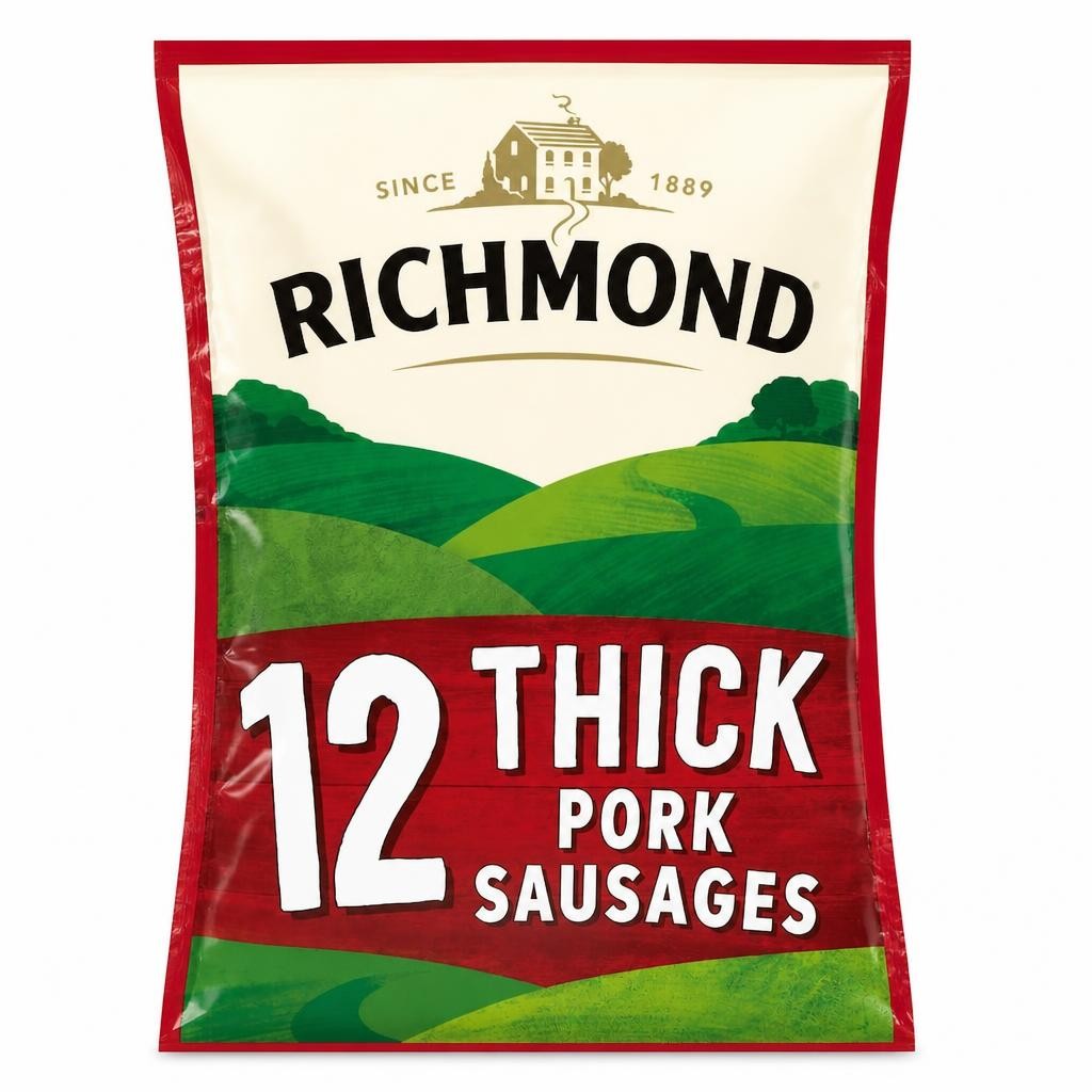 Richmond Thick Pork Sausages 12 Pack 615g