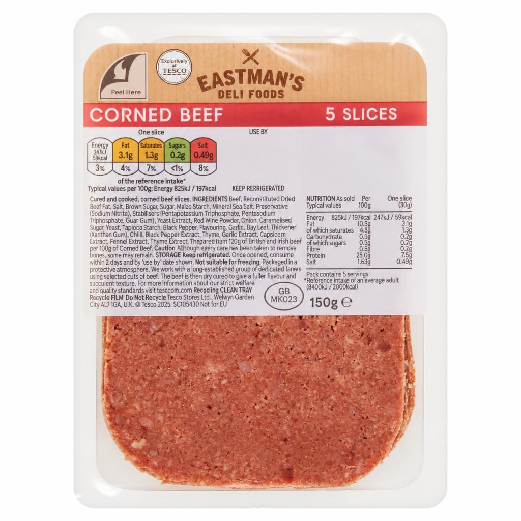 Eastmans Corned Beef Slices 150g