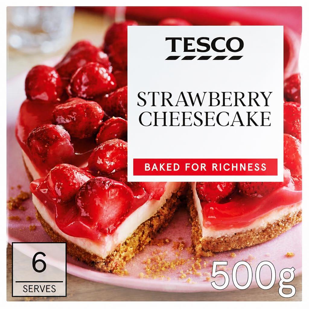 Tesco Strawberry Cheesecake 500G
