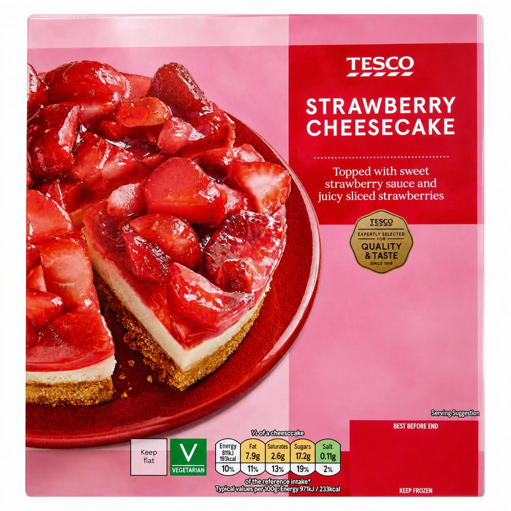 Tesco Strawberry Cheesecake 500G