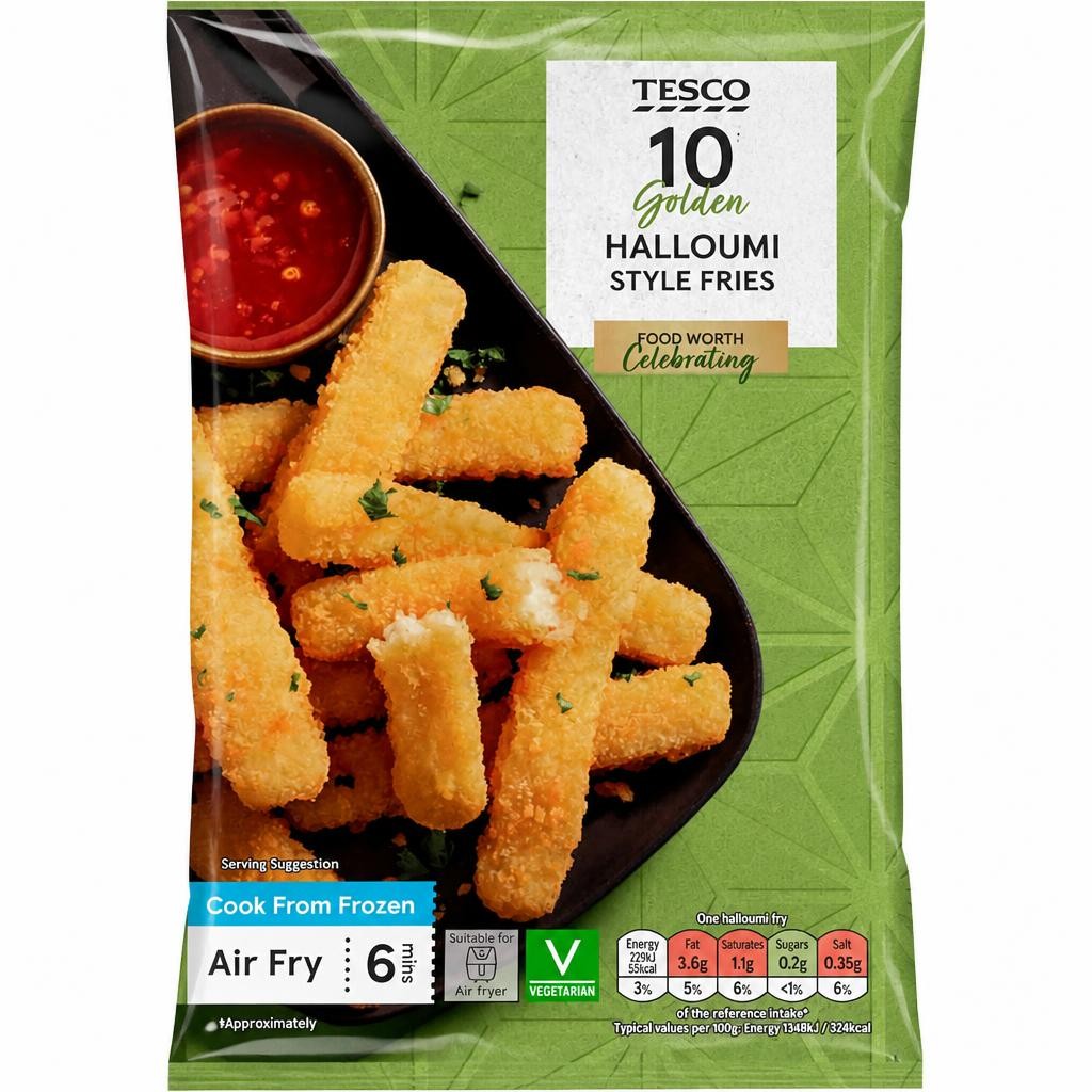 Tesco 10 Halloumi-Style Fries 170G