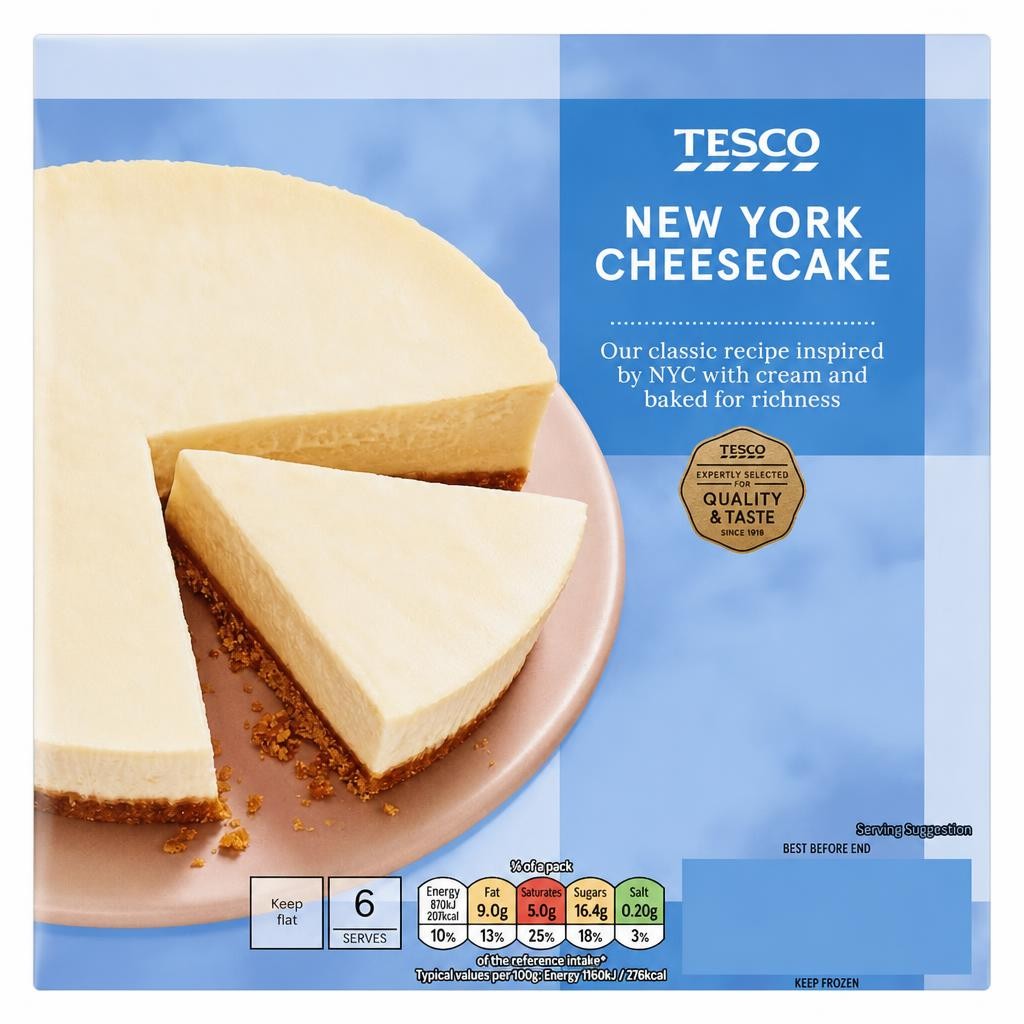 Tesco New York Cheesecake 450G