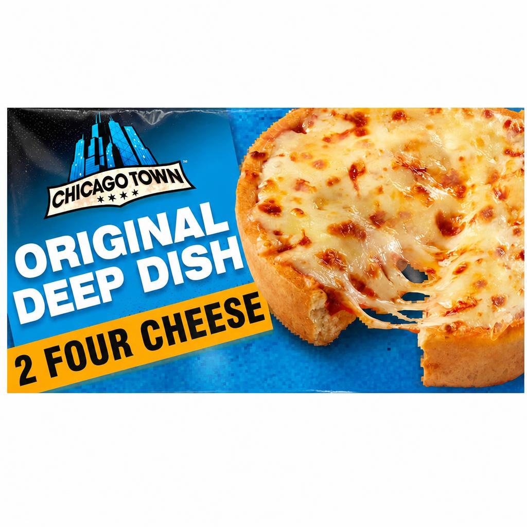Chicago Town Deep Dish Four Cheese Pizzas 2 X 148G
