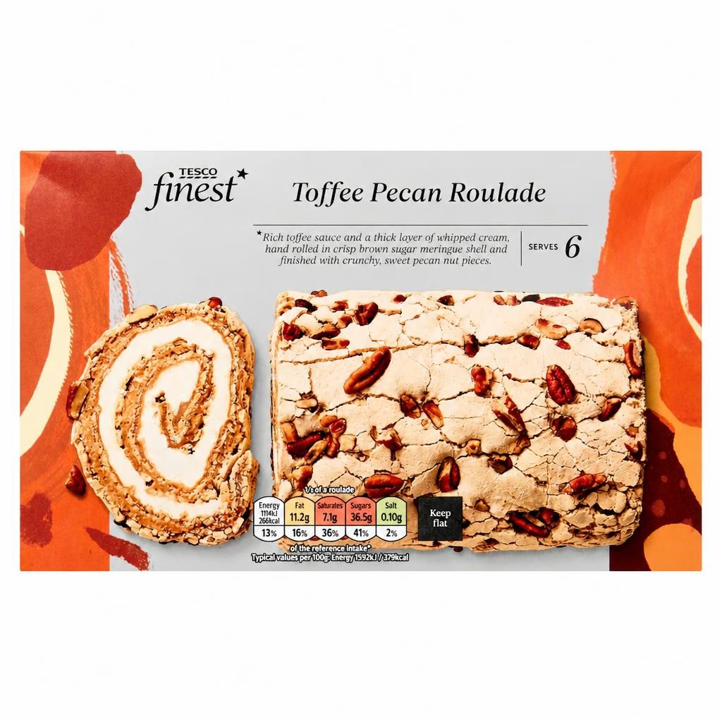Tesco Finest Toffee Pecan Roulade 420g