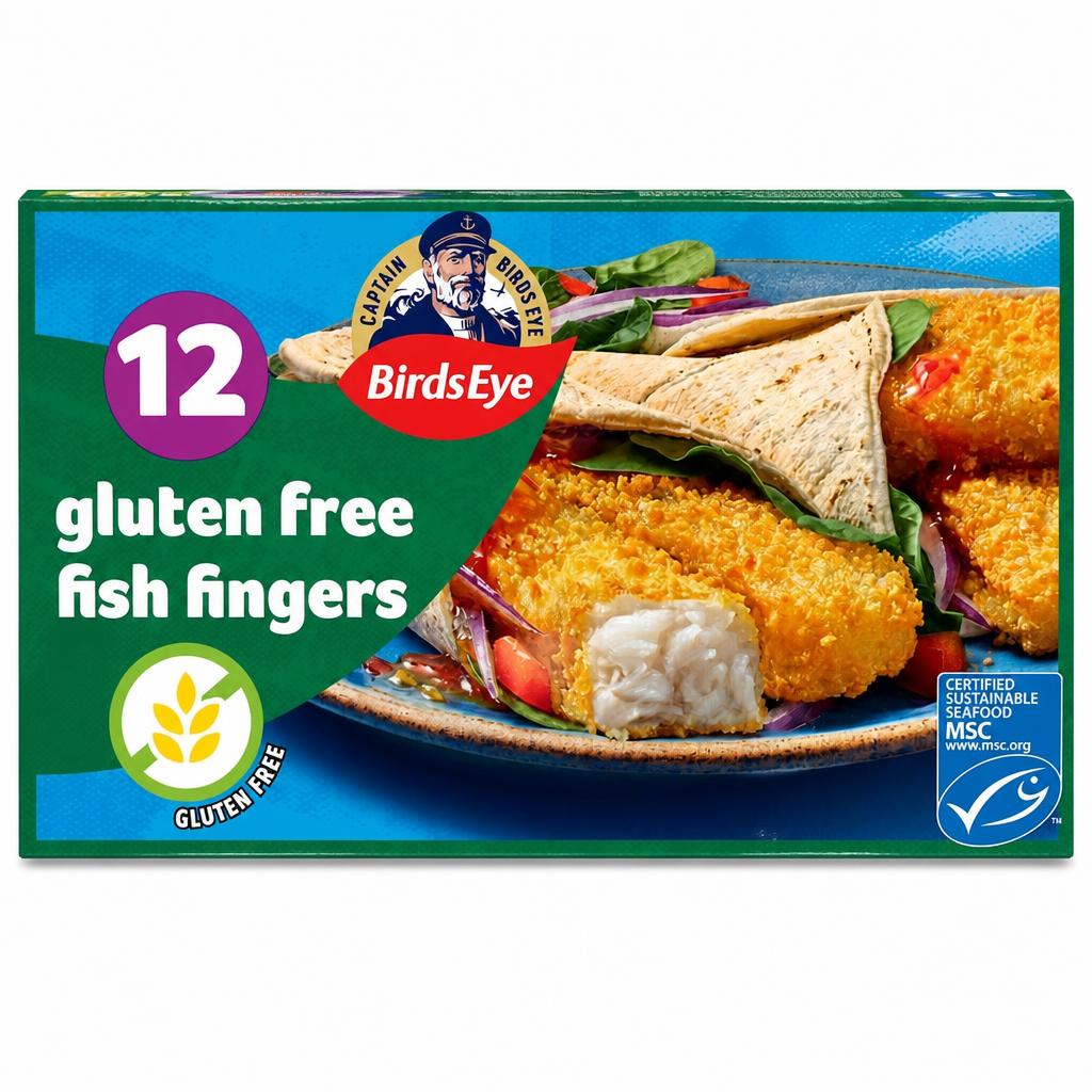 Birds Eye 12 Gluten Free Breaded Fish Fingers 360g