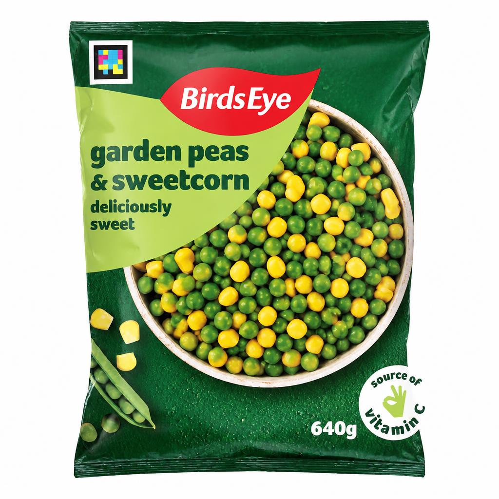 Birds Eye Garden Peas & Sweetcorn 640G
