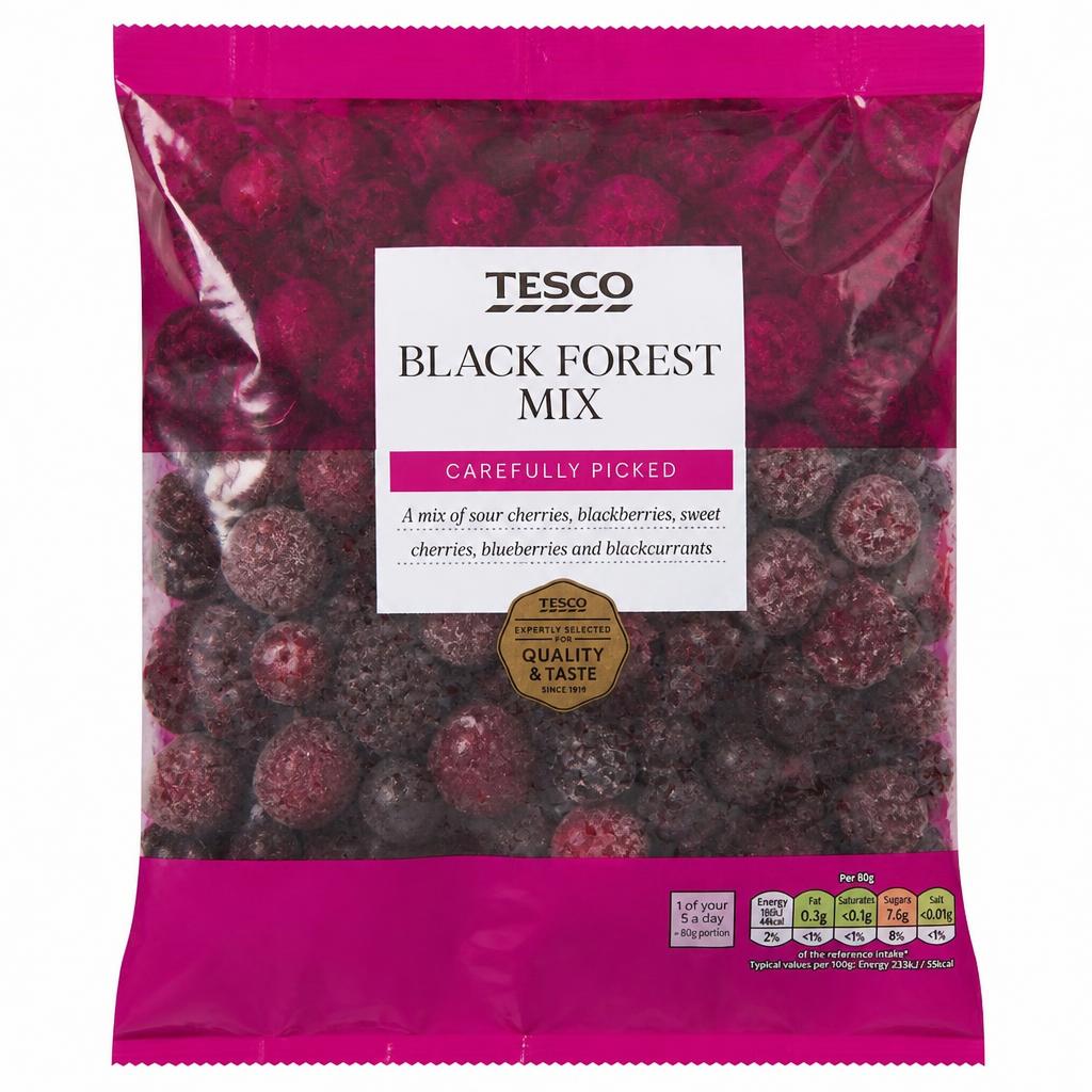 Tesco Black Forest Fruits Mix 500G