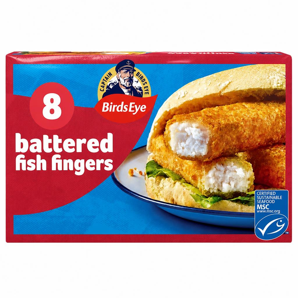 Birds Eye 8 Crispy Battered Fish Finger 224g