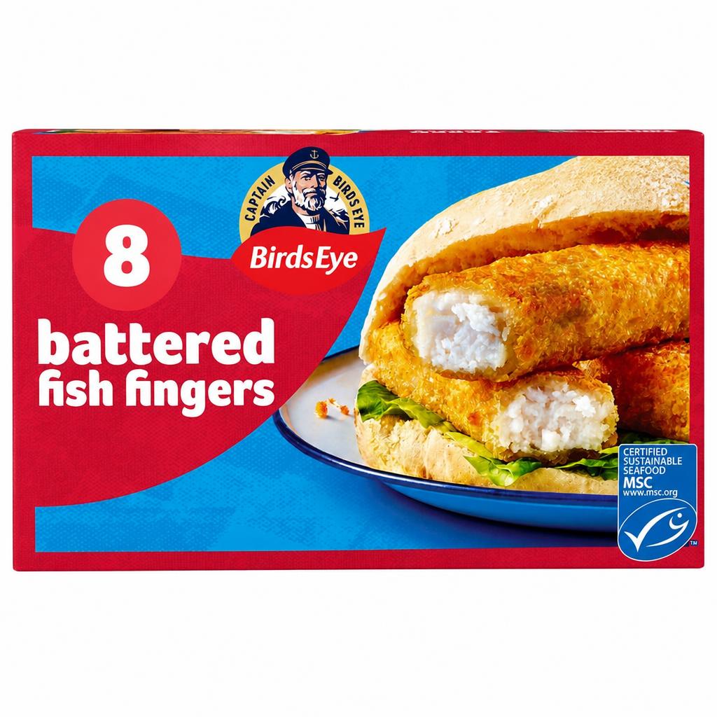 Birds Eye 8 Crispy Battered Fish Finger 224g