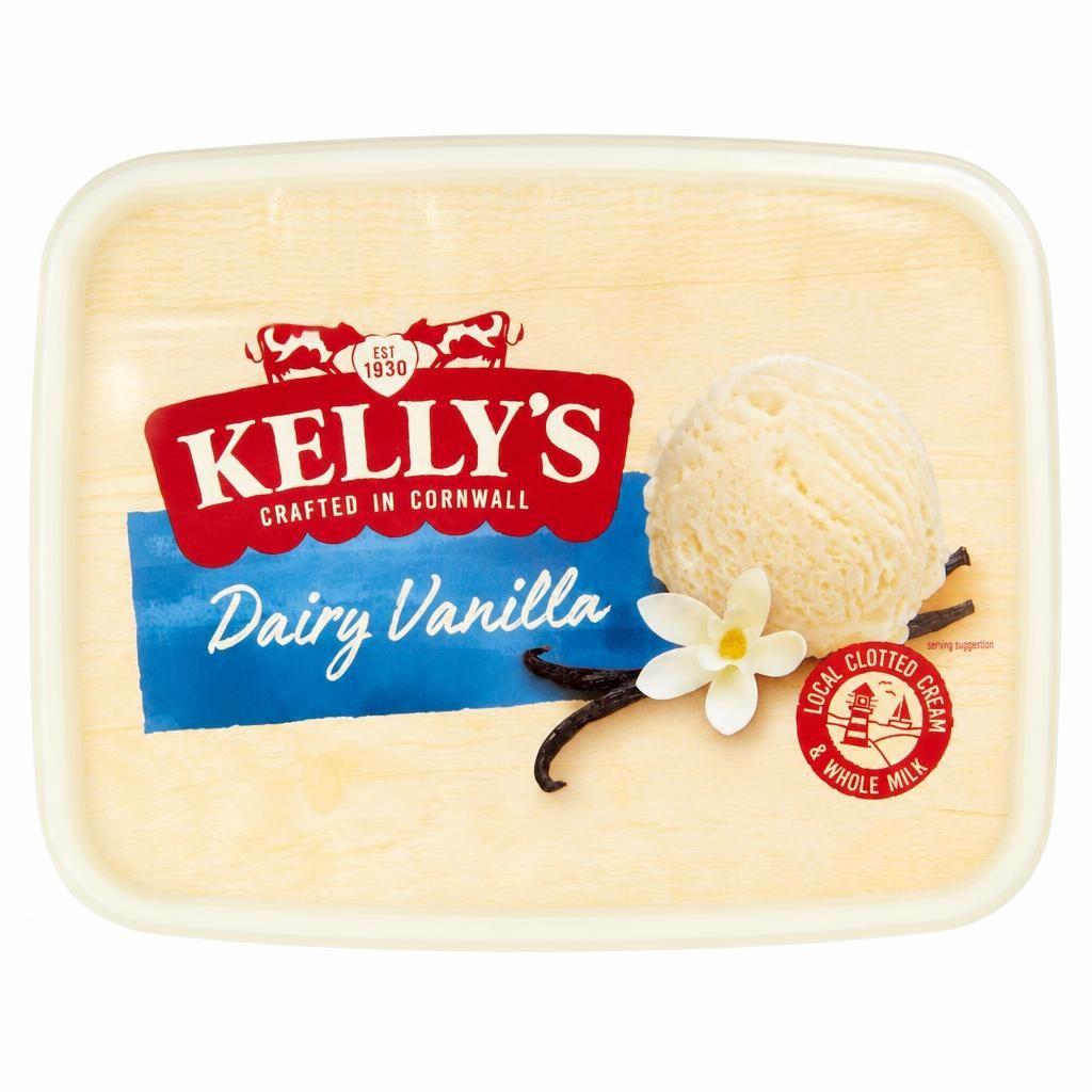 Kelly's Cornish Dairy Ice Cream - Vanilla 2 Litres