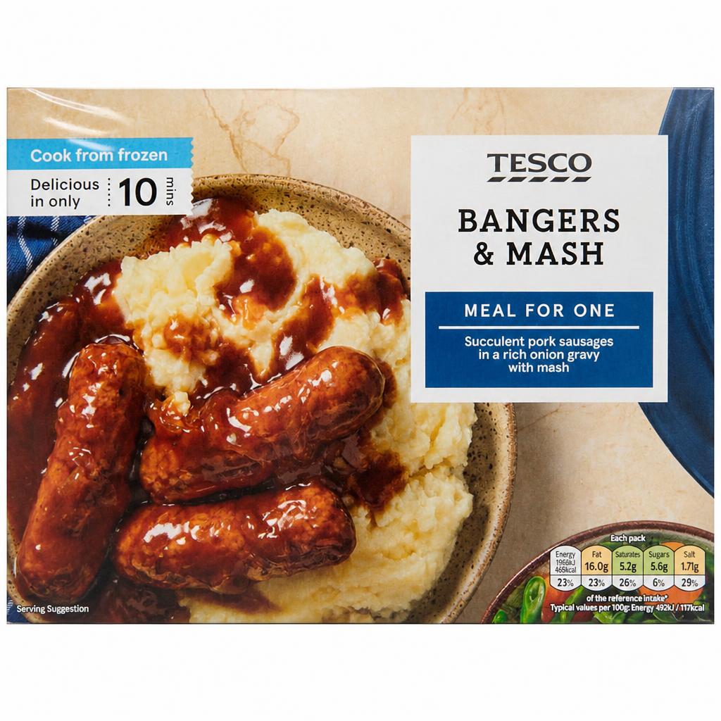 Tesco Sausage And Mash 400G