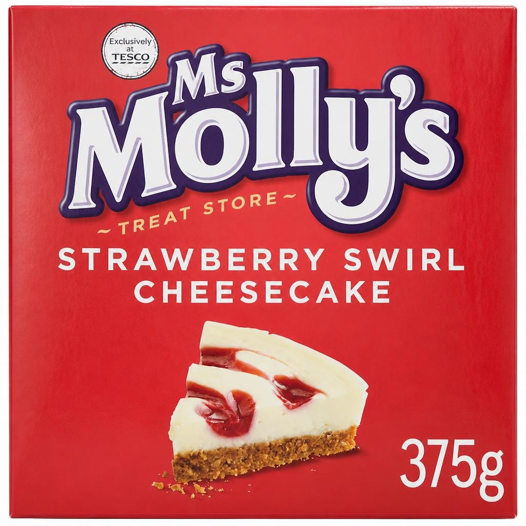 Ms Molly's Strawberry Swirl Cheesecake 375G