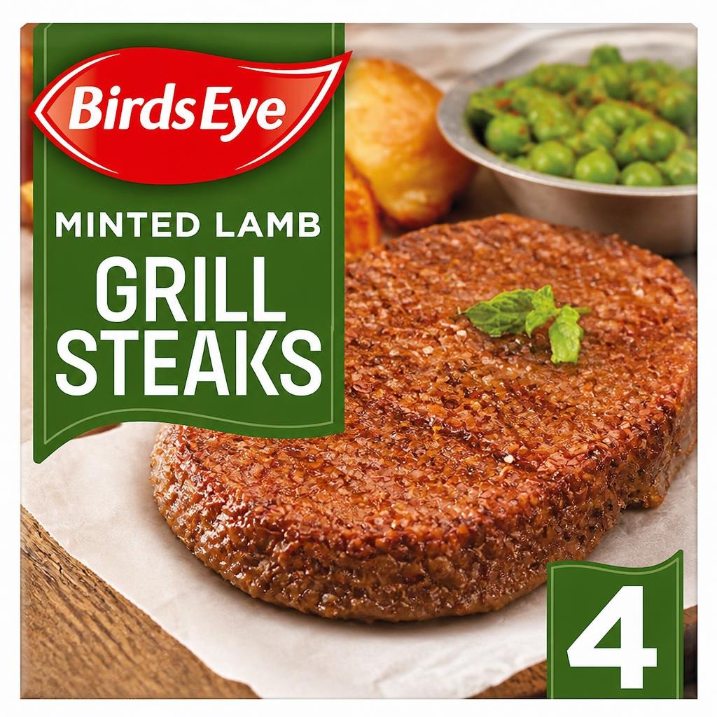 Birds Eye 4 Minted Lamb Grill Steaks 300g