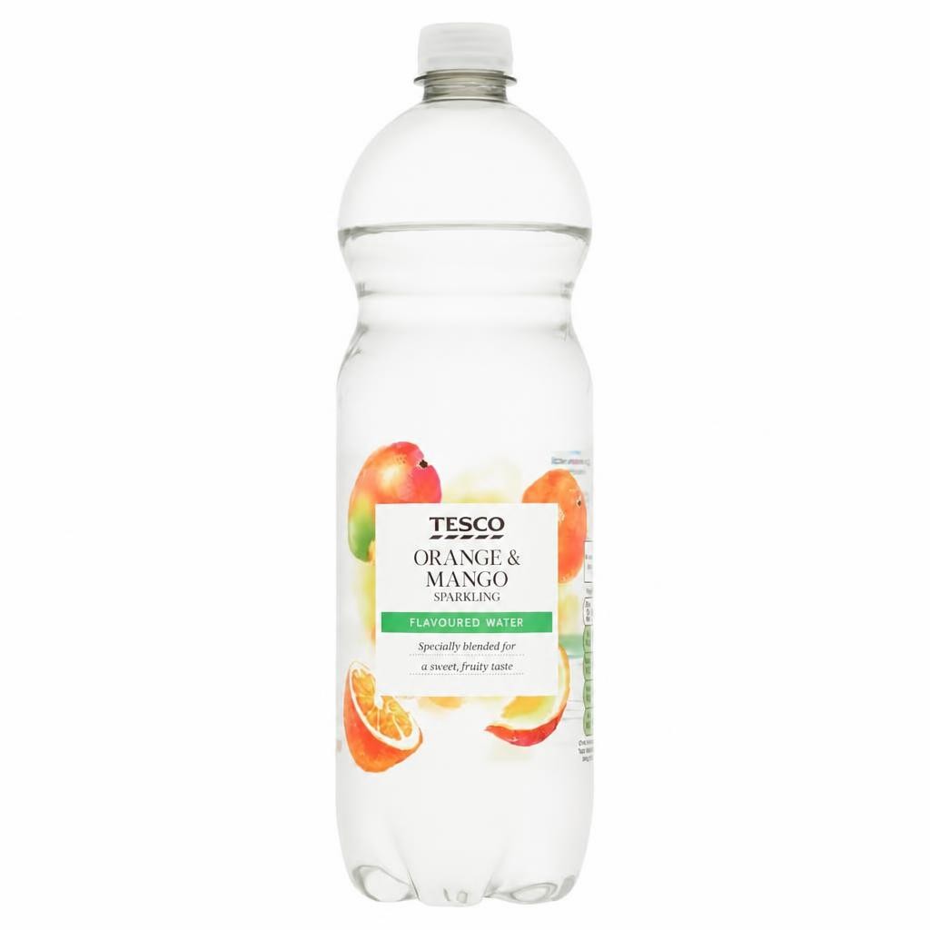 Tesco Orange & Mango Sparkling Water 1L
