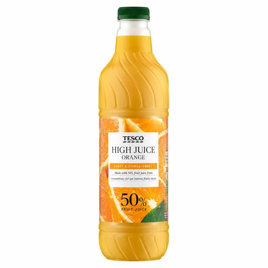 Tesco High Juice Orange Squash 1L