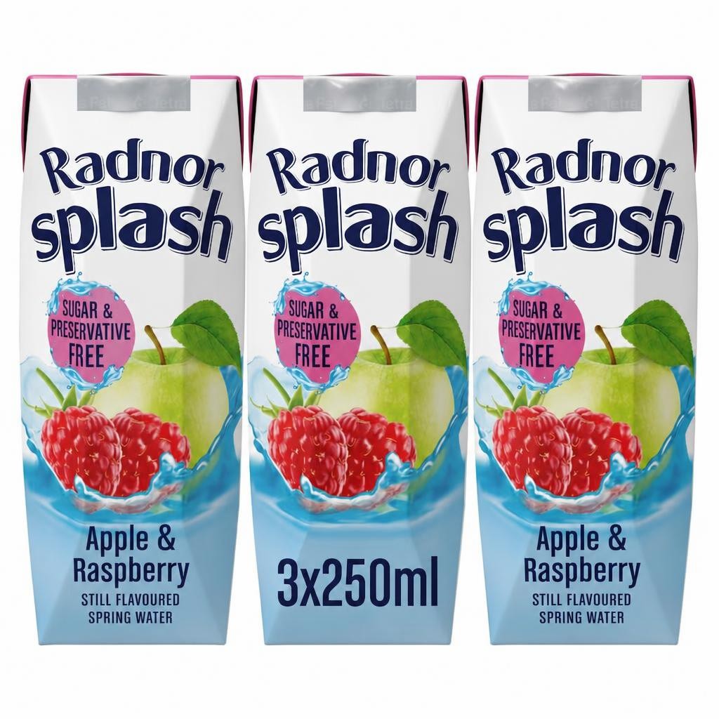 Radnor Splash Apple & Raspberry 3 X 250Ml