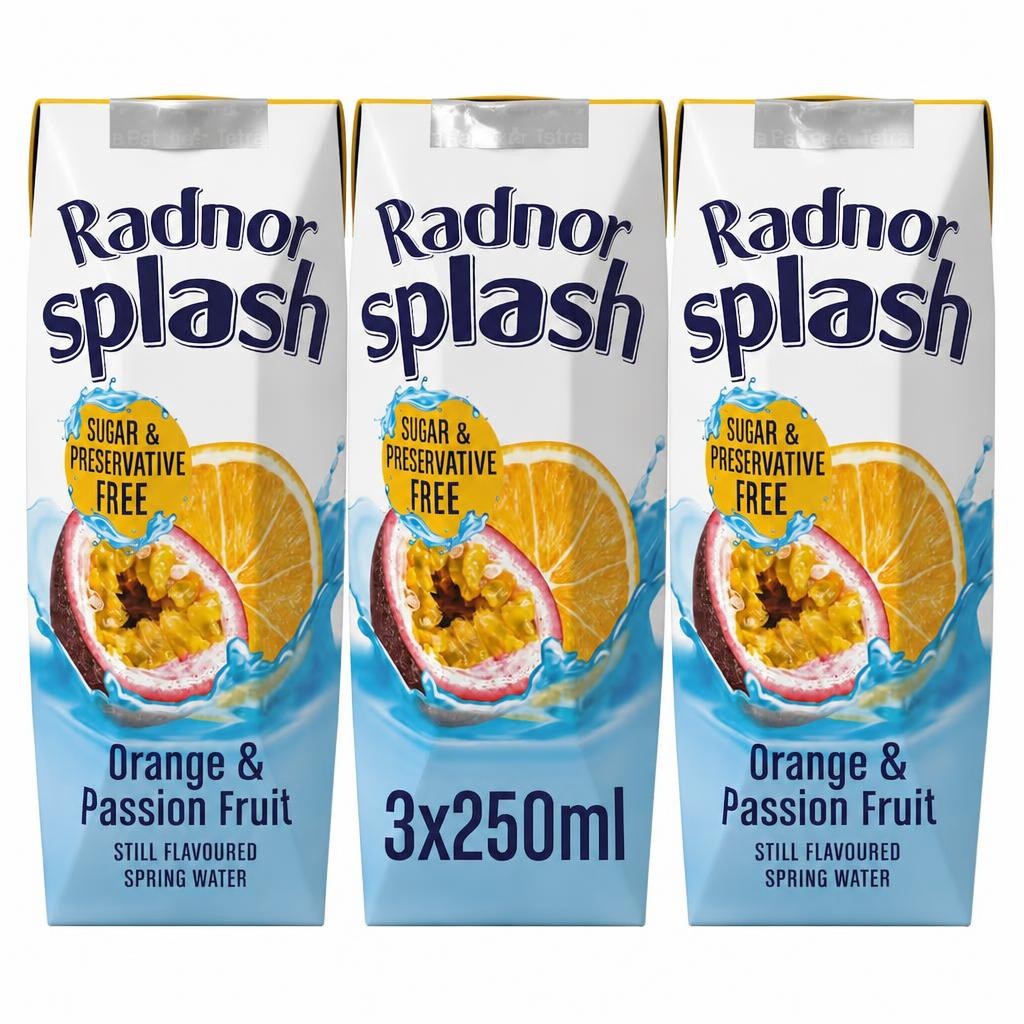 Radnor Splash Orange & Passion Fruit 3X250ml