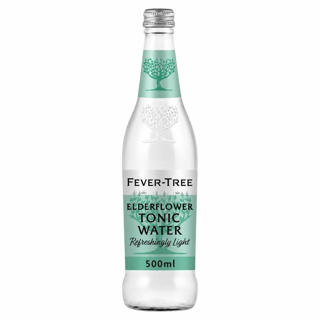 Fever-Tree Light Elderflower Tonic Water Bottle 500ml