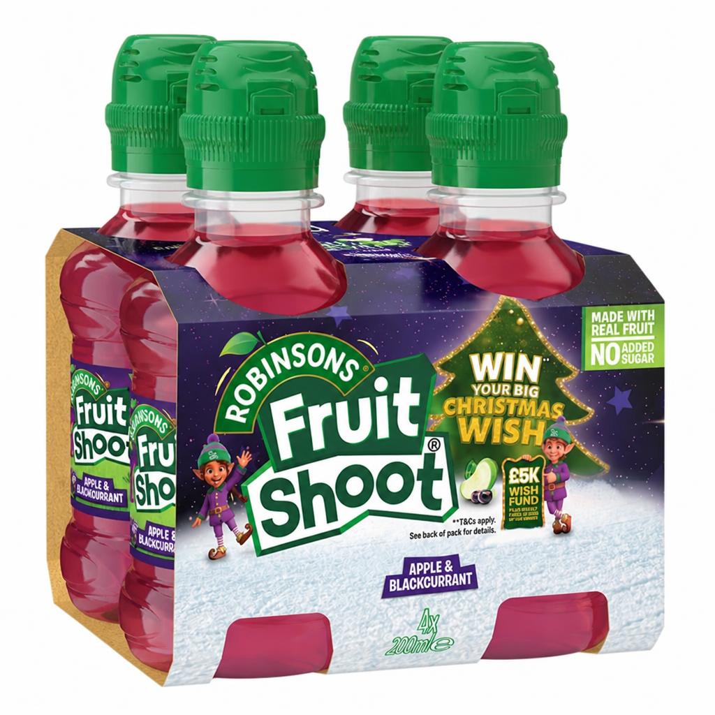 Fruit Shoot Apple & Blackcurrant Kids Juice Drink 4x200ml