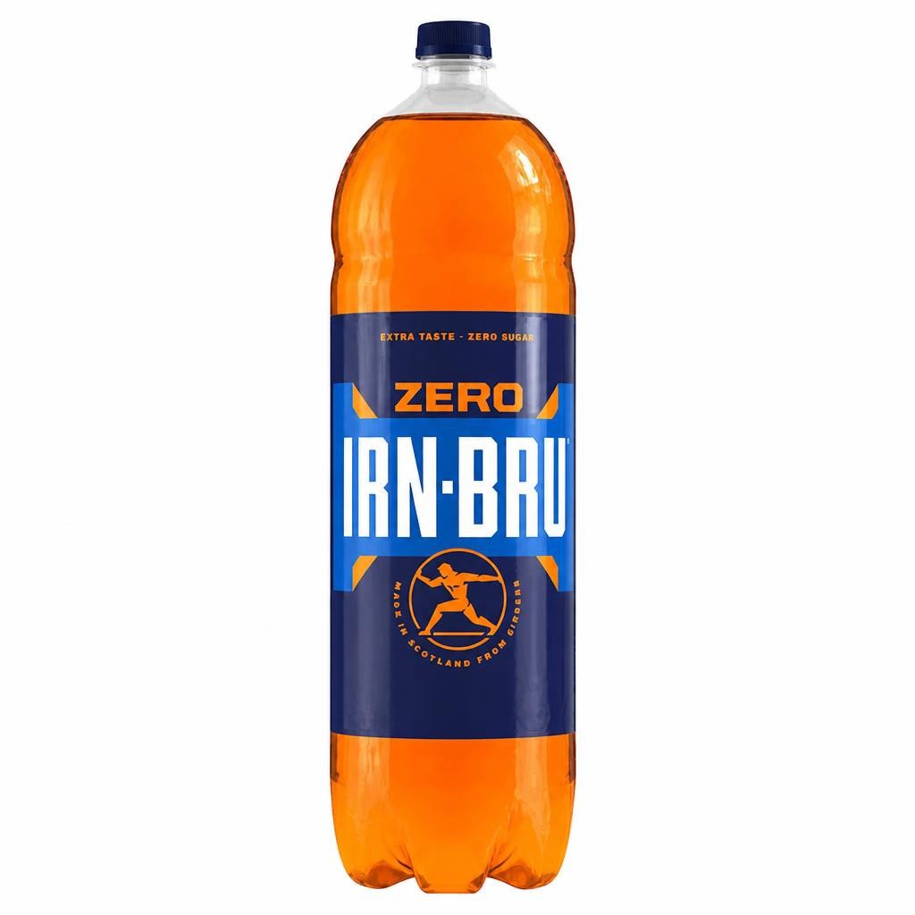 Irn-Bru Zero Sugar Soft Drink Bottle 2L