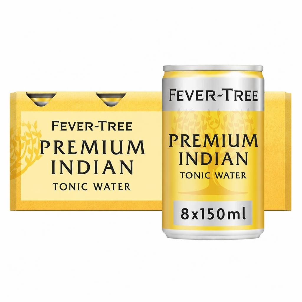 Fever-Tree Premium Indian Tonic Water Cans 8x150ml