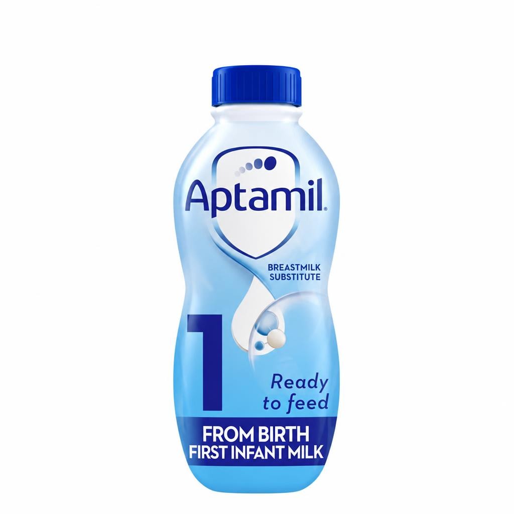 Aptamil 1 First Infant Baby Milk Formula Liquid Ready to Feed from Birth 1L