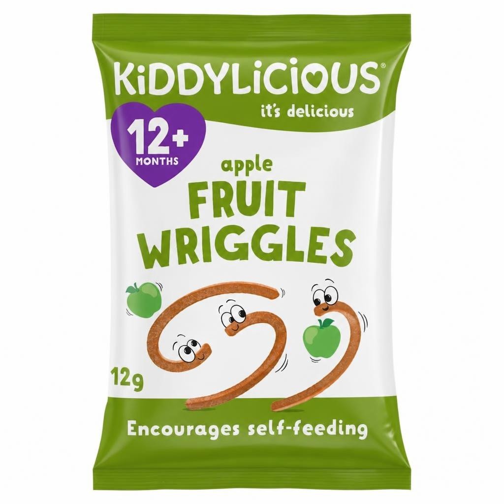 Kiddylicious Apple Fruit Wriggles 12G