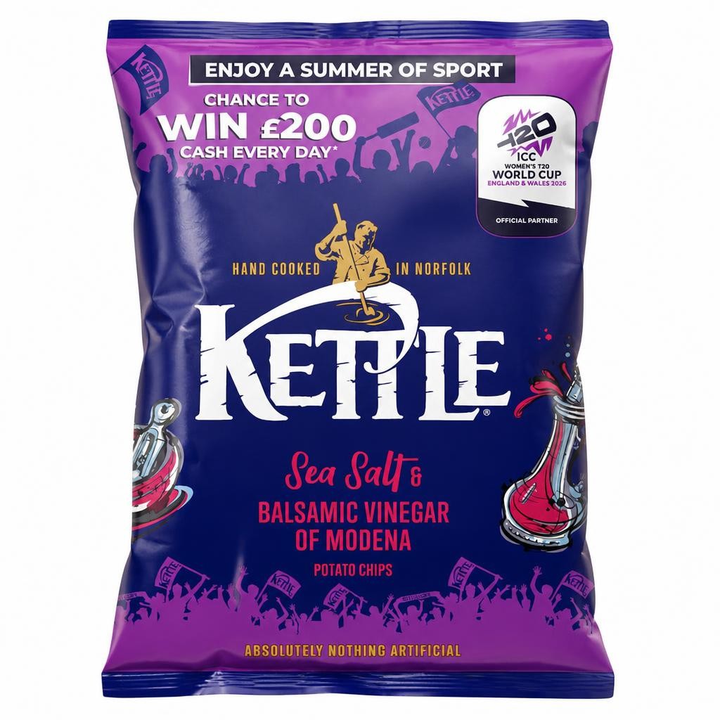 Kettle Sea Salt & Balsamic Vinegar Potato Chips 130G
