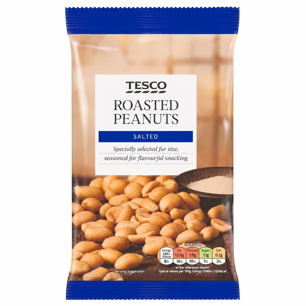 Tesco Salted Roasted Peanuts 200g