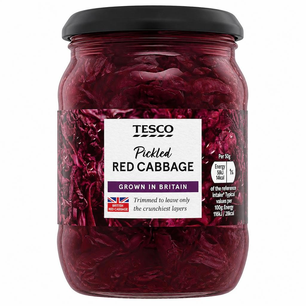 Tesco Pickled Red Cabbage 340G