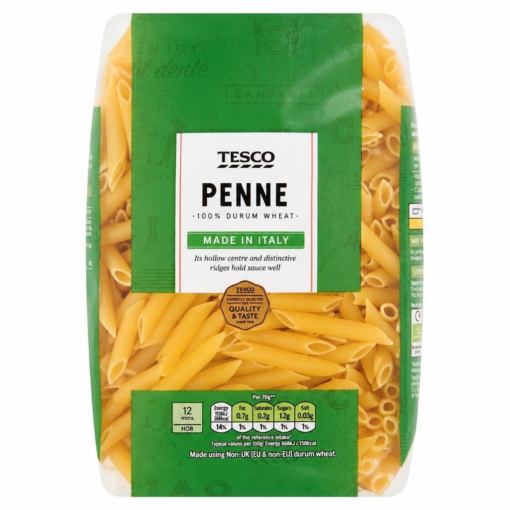 Tesco Penne Pasta Quills 1Kg